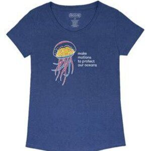 Solmate Socks - Oceans T-Shirt V-Neck Navy - New - Large